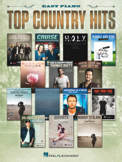 Title details for Top Country Hits Songbook by Hal Leonard Corp. - Available